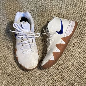 Nike Kyrie 4 white basketball shoe